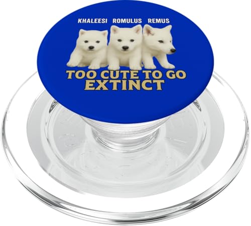 Dire Wolf Comeback - Lustig, DNA, Too Cute To Go Extinct PopSockets PopGrip für MagSafe Dire Wolf Comeback - Lustig, DNA, Too Cute To Go Extinct PopSockets PopGrip für MagSafe von Romulus, Remus, Khaleesi, Dire Wolf Extinction