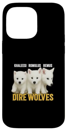 Dire Wolf Comeback - Lustig, Vintage, DNA, Meme, Retro Hülle für iPhone 14 Pro Max von Romulus, Remus, Khaleesi, Dire Wolf Extinction