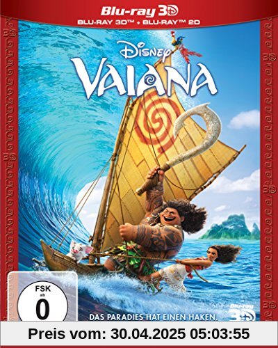 Vaiana 3D+2D [3D Blu-ray] von Ron Clements