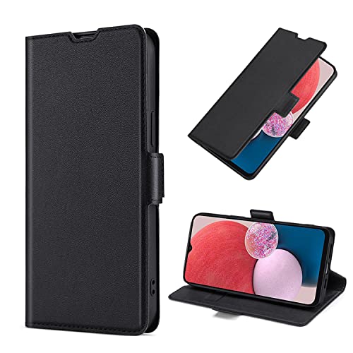 RonRun Hülle für Samsung Galaxy A25 5G, Premium Leder Flip Wallet Tasche Handyhülle Stoßfest Silikon Bumper Schutzhülle Case für Samsung Galaxy A25 5G - Schwarz von RonRun