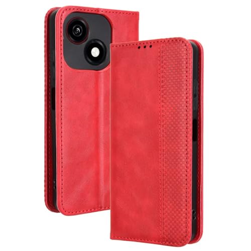 RonRun ZTE Blade A35e Hülle Flip PU Leder Magnet Handyhülle mit Wallet Case Klappen Ständer Stoßfest Schutzhülle Kompatible für ZTE Blade A35e, rot RonRun ZTE Blade A35e Hülle Flip PU Leder Magnet Handyhülle mit Wallet Case Klappen Ständer Stoßfest Schutzhülle Kompatible für ZTE Blade A35e, rot von RonRun