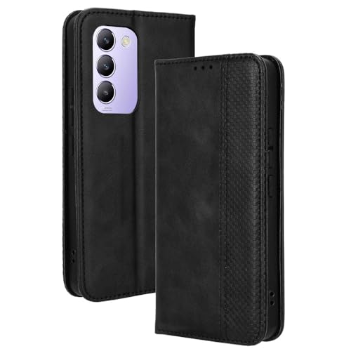 RonRun vivo V40 SE 5G Hülle Flip PU Leder Magnet Handyhülle mit Wallet Case Klappen Ständer Stoßfest Schutzhülle Kompatible für vivo V40 SE 5G, schwarz RonRun vivo V40 SE 5G Hülle Flip PU Leder Magnet Handyhülle mit Wallet Case Klappen Ständer Stoßfest Schutzhülle Kompatible für vivo V40 SE 5G, schwarz von RonRun