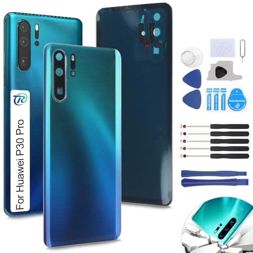 RongZy Akkudeckel Geeignet für Huawei P30 Pro Backcover Akkudeckel batterietür Gehäuse Rückseite mit Tool kit(Aurora) von RongZy