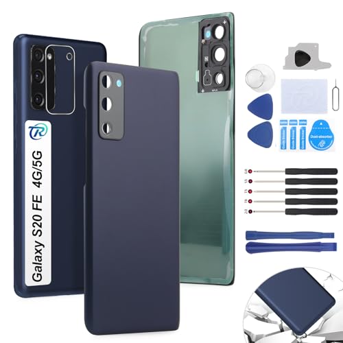RongZy Ersatz für Samsung Galaxy S20 FE/S20 FE 5G Backcover Akkudeckel batterietür Gehäuse Rückseite mit Tool kit (Blau) von RongZy