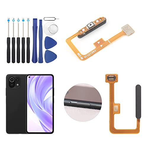 RongZy Fingerprint Sensor Flex Kabel für XIAOMI MI 11 LITE 4G/5G Power Button ON OFF Flex Kabel Ersatzteil Reparatur mit Werkzeugen von RongZy