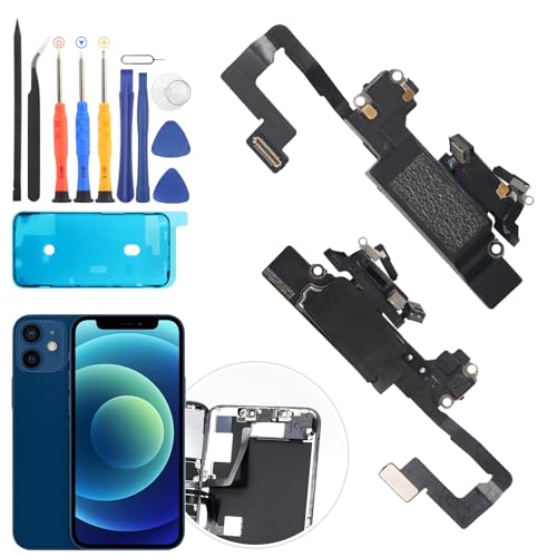 RongZy Hörmuschel kompatibel mit iPhone 12 Mini Hörer Ear Lautsprecher Reparatur Ersatzteil mit Werkzeuge von RongZy