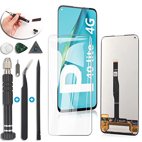 RongZy Kompatibel mit Huawei P40 Lite 4G Ersatz Bildschirm LCD Display und Touchscreen-Digitizer mit Werkzeugen (4G-Version,Schwarz) von RongZy