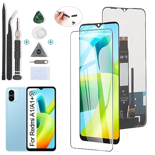 RongZy Kompatibel mit Xiaomi Redmi A1/A1+ (4G) /Redmi A2/A2+ Ersatz Bildschirm LCD Display und Touchscreen-Digitizer mit Werkzeugen(6.52'') von RongZy