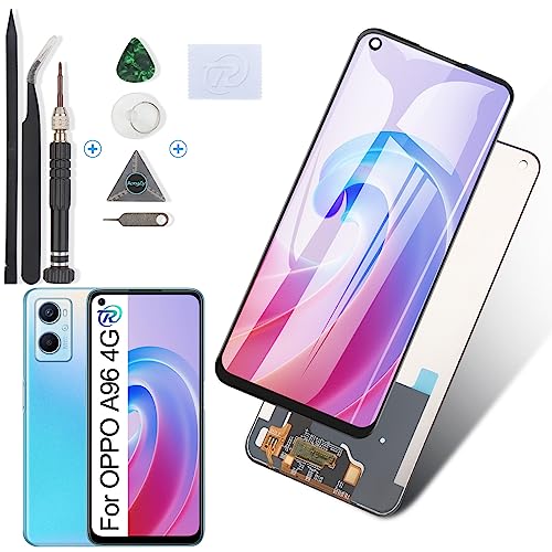 RongZy LCD Display für Oppo A96 4G CPH2333 Touchscreen und LCD Bildschirmersatz mit Reparatur Werkzeuge Kit(6.59'',Schwarz) von RongZy