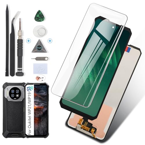 RongZy LCD Display für Oukitel WP21/WP19/WP17/WP21 Ultra Touchscreen und LCD Bildschirmersatz mit Reparatur Werkzeuge Kit(Schwarz) von RongZy