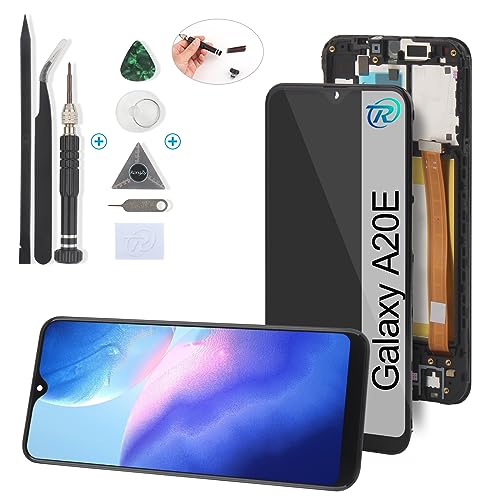 RongZy LCD Display für Samsung Galaxy A20E SM-A202F Touchscreen und LCD Bildschirmersatz mit Reparatur Werkzeuge Kit(5.8'',mit Rahmen) von RongZy