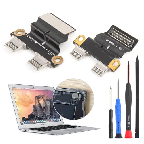 RongZy USB-C Ladeanschluss für Mac Book Air 13 Zoll Dock Connector Charger Board Flex Kabel Montage Ersatz für Mac Book Air 13 Zoll A1932 A2179 2018 2019 2020 A2337 DC in Power Jack Connector mit RongZy USB-C Ladeanschluss für Mac Book Air 13 Zoll Dock Connector Charger Board Flex Kabel Montage Ersatz für Mac Book Air 13 Zoll A1932 A2179 2018 2019 2020 A2337 DC in Power Jack Connector mit von RongZy