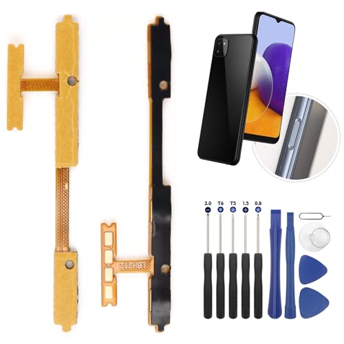 RongZy Volume Button Flex Cable für Samsung Galaxy A22 5G A226 Power Button ON Off Flex Kabel Ersatzteil Reparatur mit Werkzeugen von RongZy