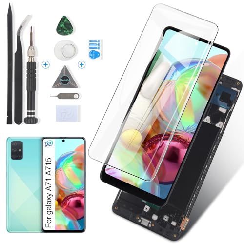RongZy Display für Samsung Galaxy A71 A715 Ersatz Bildschirm Incell LCD Display und Touchscreen-Digitizer mit Werkzeugen (Fingerabdruck Nicht Unterstützen) von RongZy