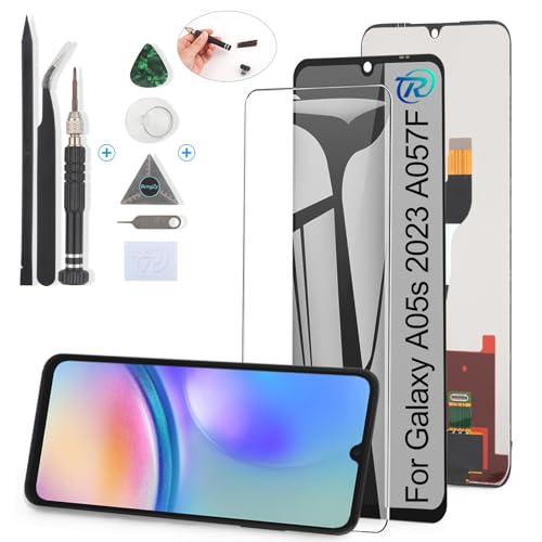 RongZy für Samsung Galaxy A05s 2023 A057F LCD Bildschirmersatz für Samsung A05s A057F Touchscreen Digitalisierer Display mit Werkzeugen (Schwarz) von RongZy