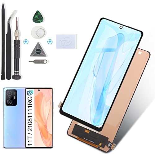 RongZy für Xiaomi 11T 21081111RG incell LCD Bildschirmersatz für Xiaomi 11T 21081111RG incell Touchscreen Digitalisierer Display mit Werkzeugen (Schwarz) von RongZy