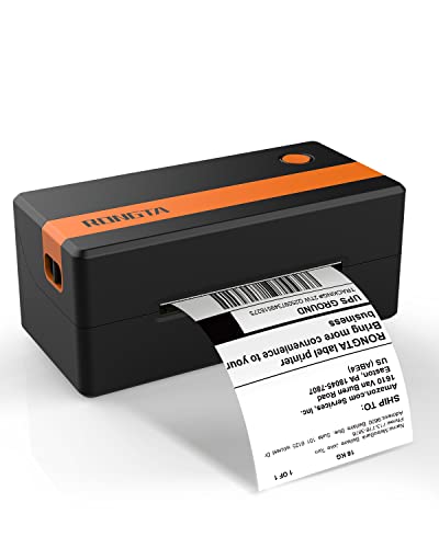 Rongta Thermoetikettendrucker 4x6, Etikettendrucker für Versandpakete nach Hause und im Büro, kompatibel mit Amazon & Etsy, Shopify, Ebay, UPS, USPS, FedEx, unterstützt mehrere Systeme von Rongta