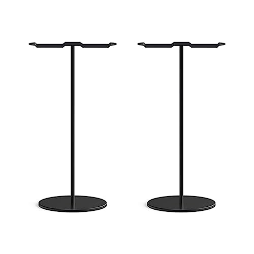 Ronlok 2X Aluminium Doppel Kopfhörer Ständer für Schreibtisch PC Gaming Headsets Halter, Kopfhörer Ständer, Aufhänger Schreibtisch Display, Dual Balance von Ronlok