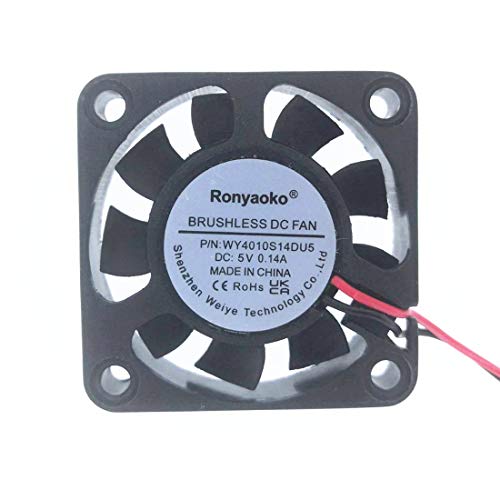 Ronyaoko 5 V 0,14 a 40 x 40 x 10 mm Klein Micro Lüfter 4 cm 4010 Brushless DC USB Computer Fall Laptop Kühler Fan 40 mm x 10 mm von Ronyaoko
