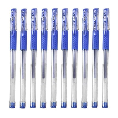 Ronyme 6x10 Stücke 0,5mm Medium Nib Minen Roller Ball Pen Gel Stift Glattes Schreiben Blau von Ronyme