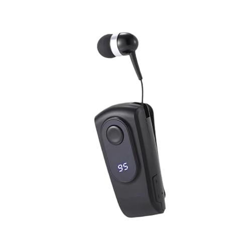 Ronyme Einziehbares Headset, Stereo-Kopfhörer, bequemer Treiber-Ohrhörer, Mikrofon-Clip am Ohrhörer zum Joggen und Trainieren beim Laufen, Schwarz Ronyme Einziehbares Headset, Stereo-Kopfhörer, bequemer Treiber-Ohrhörer, Mikrofon-Clip am Ohrhörer zum Joggen und Trainieren beim Laufen, Schwarz von Ronyme
