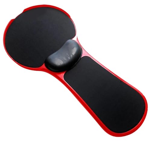 Ronyme Ergonomische Computer-Armlehnen-Handgelenkauflage für Schreibtisch und Stuhl. Doppelter Zweck. Einfache Installation. Stabiles, Rot von Ronyme