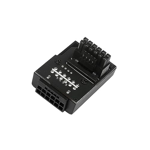 Ronyme Netzteil, Motherboard-Adapter, Lenkungsanschluss, Umdrehen der, Zubehör, 450 W, 1 Stück, langlebig für Desktops, GPU-Grafikkarte, STD Schwarz von Ronyme