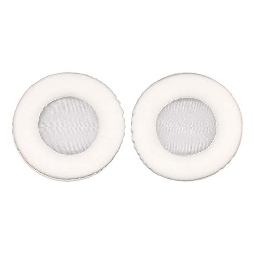 Ronyme Ohrpolster Abdeckung 50mm 90mm 105mm Weiß - Universal Ersatzohr Ohrenschützer für Kopfhörer, Ohrhörer, Smartphones, Tablets - Kunstleder - 1 Paar von Ronyme