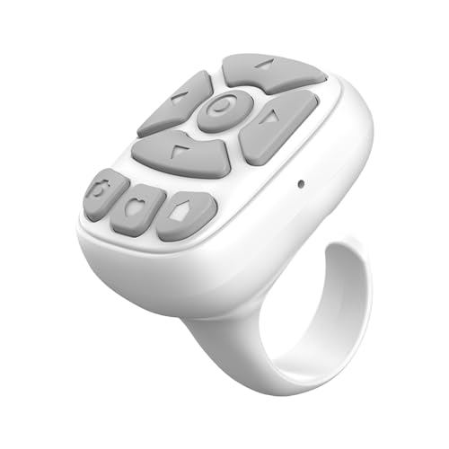 Ronyme V5.3 Fernbedienung Seitenwender Kameraverschluss Automatischer Seitenwender Browsing Finger Fernbedienung Fingertip Controller, Weiß Ronyme V5.3 Fernbedienung Seitenwender Kameraverschluss Automatischer Seitenwender Browsing Finger Fernbedienung Fingertip Controller, Weiß von Ronyme