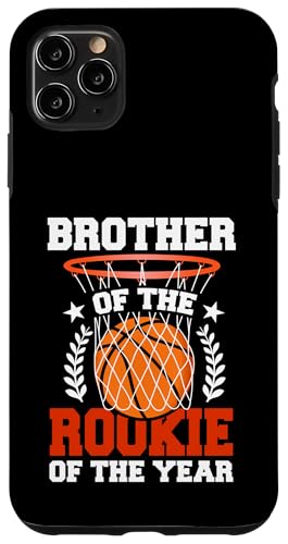 Brother Of Rookie 1. Basketball Geburtstag Thema Matching Hülle für iPhone 11 Pro Max von Rookie Of The Year Family Basketball Birthday Kids