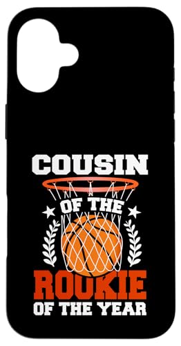 Cousin of Rookie 1. Basketball Geburtstag Thema Matching Hülle für iPhone 16 Plus Cousin of Rookie 1. Basketball Geburtstag Thema Matching Hülle für iPhone 16 Plus von Rookie Of The Year Family Basketball Birthday Kids