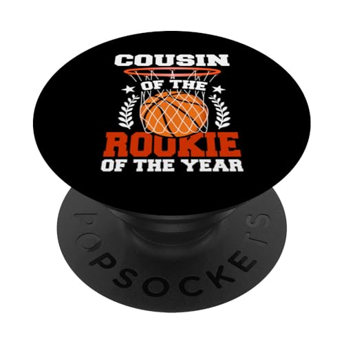 Cousin of Rookie 1. Basketball Geburtstag Thema Matching PopSockets Klebender PopGrip Cousin of Rookie 1. Basketball Geburtstag Thema Matching PopSockets Klebender PopGrip von Rookie Of The Year Family Basketball Birthday Kids