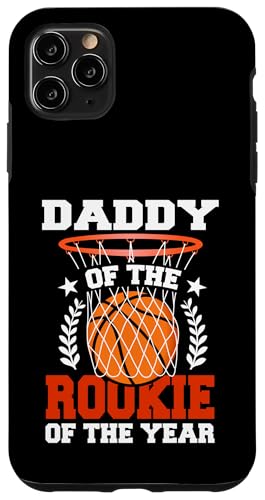 Daddy Of Rookie 1. Basketball Geburtstag Thema Matching Hülle für iPhone 11 Pro Max von Rookie Of The Year Family Basketball Birthday Kids