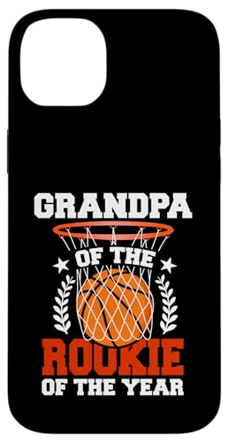 Grandpa Of Rookie 1. Basketball Geburtstag Thema Matching Hülle für iPhone 14 Plus von Rookie Of The Year Family Basketball Birthday Kids