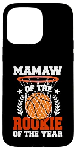 Mamaw Of Rookie 1. Basketball Geburtstag Thema Matching Hülle für iPhone 15 Pro Max von Rookie Of The Year Family Basketball Birthday Kids