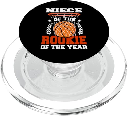 Niece Of Rookie 1. Basketball Geburtstag Thema Matching PopSockets PopGrip für MagSafe Niece Of Rookie 1. Basketball Geburtstag Thema Matching PopSockets PopGrip für MagSafe von Rookie Of The Year Family Basketball Birthday Kids