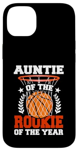 Passendes Thema zum 1. Basketball-Geburtstag von Auntie Of Rookie Hülle für iPhone 14 Plus von Rookie Of The Year Family Basketball Birthday Kids