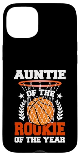 Passendes Thema zum 1. Basketball-Geburtstag von Auntie Of Rookie Hülle für iPhone 15 Plus Passendes Thema zum 1. Basketball-Geburtstag von Auntie Of Rookie Hülle für iPhone 15 Plus von Rookie Of The Year Family Basketball Birthday Kids