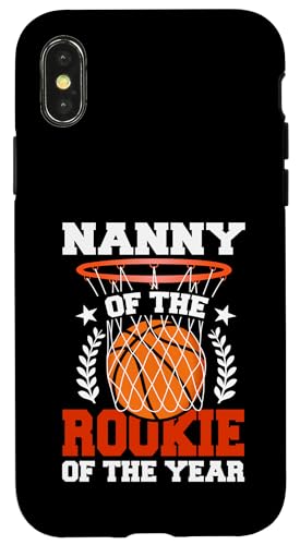 Passendes Thema zum 1. Basketball-Geburtstag von Nanny Of Rookie Hülle für iPhone X/XS Passendes Thema zum 1. Basketball-Geburtstag von Nanny Of Rookie Hülle für iPhone X/XS von Rookie Of The Year Family Basketball Birthday Kids