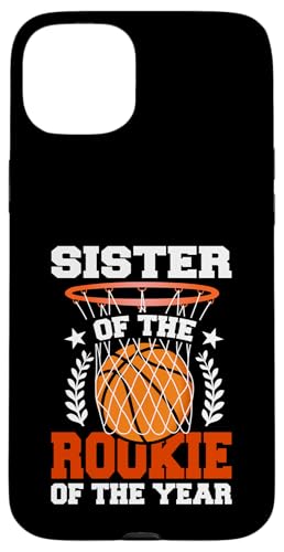 Sister Of Rookie 1. Basketball Geburtstag Thema Matching Hülle für iPhone 15 Plus Sister Of Rookie 1. Basketball Geburtstag Thema Matching Hülle für iPhone 15 Plus von Rookie Of The Year Family Basketball Birthday Kids