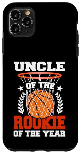 Uncle Of Rookie 1. Basketball Geburtstag Thema Matching Hülle für iPhone 11 Pro Max von Rookie Of The Year Family Basketball Birthday Kids