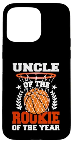 Uncle Of Rookie 1. Basketball Geburtstag Thema Matching Hülle für iPhone 15 Pro Max von Rookie Of The Year Family Basketball Birthday Kids
