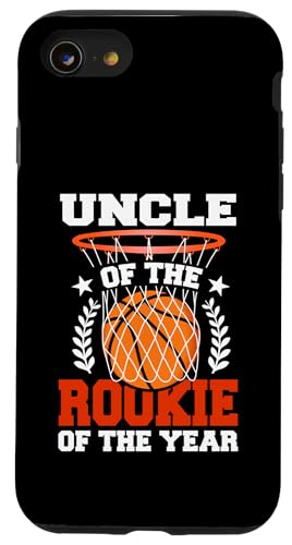 Uncle Of Rookie 1. Basketball Geburtstag Thema Matching Hülle für iPhone SE (2020) / 7 / 8 von Rookie Of The Year Family Basketball Birthday Kids