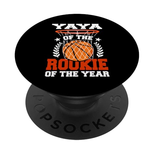 Yaya Of Rookie 1. Basketball Geburtstagsparty Thema Matching PopSockets Klebender PopGrip Yaya Of Rookie 1. Basketball Geburtstagsparty Thema Matching PopSockets Klebender PopGrip von Rookie Of The Year Family Basketball Birthday Kids