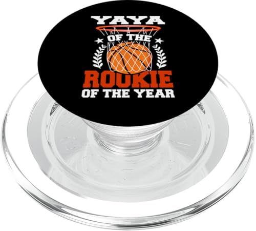 Yaya Of Rookie 1. Basketball Geburtstagsparty Thema Matching PopSockets PopGrip für MagSafe von Rookie Of The Year Family Basketball Birthday Kids