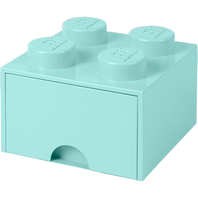 LEGO Brick Drawer 4 aquablau, Aufbewahrungsbox von Room Copenhagen