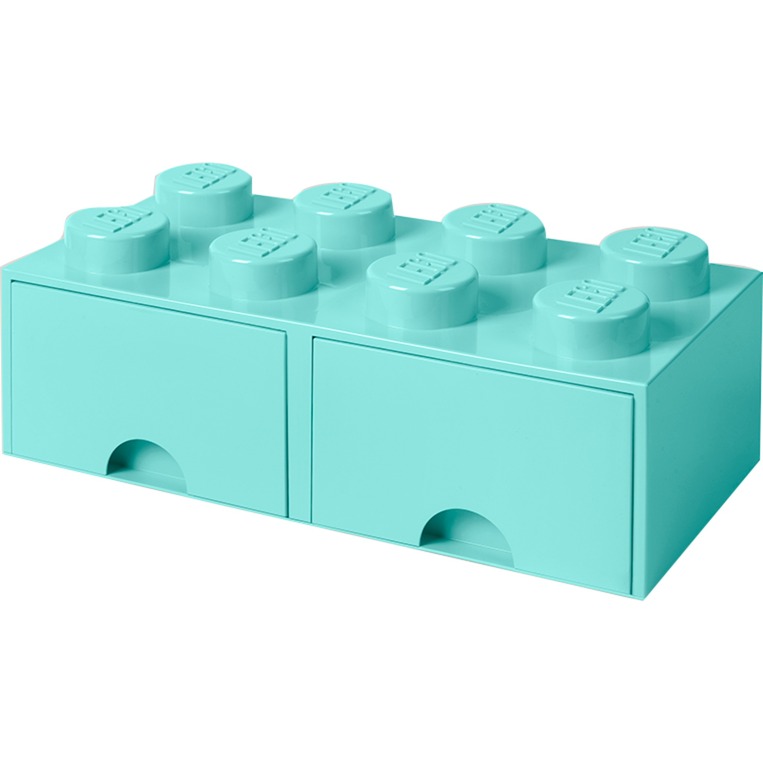 LEGO Brick Drawer 8 aquablau, Aufbewahrungsbox von Room Copenhagen