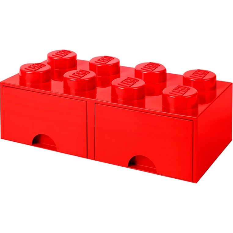 LEGO Brick Drawer 8 rot, Aufbewahrungsbox von Room Copenhagen