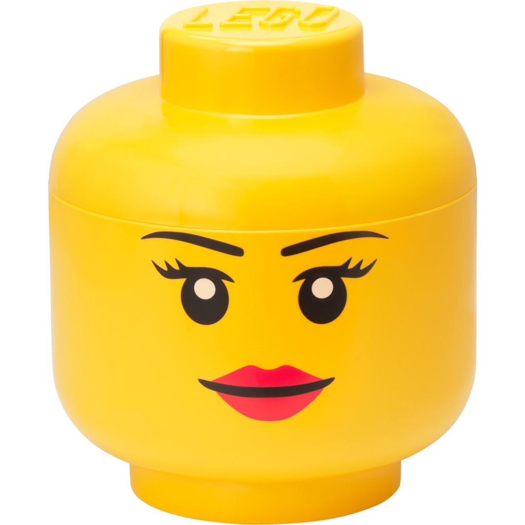 LEGO Iconic Storage Head "Girl", Aufbewahrungsbox von Room Copenhagen