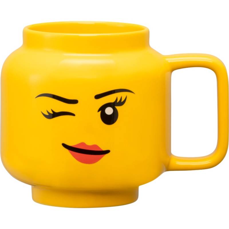 LEGO Keramiktasse Winking Girl, groß von Room Copenhagen